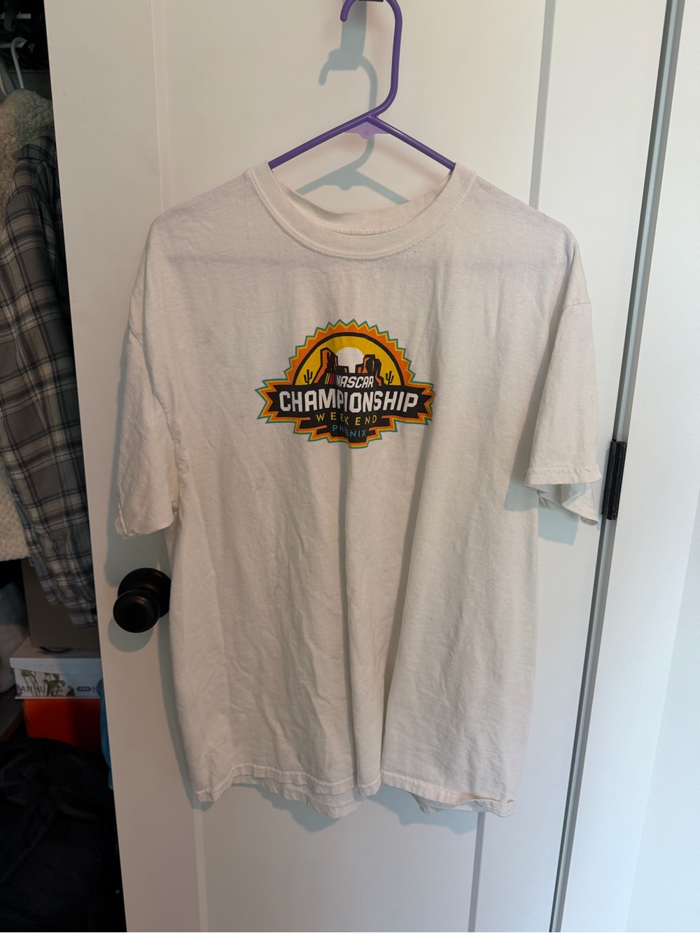 Nascar White Short Sleeve Championship Graphic Tee